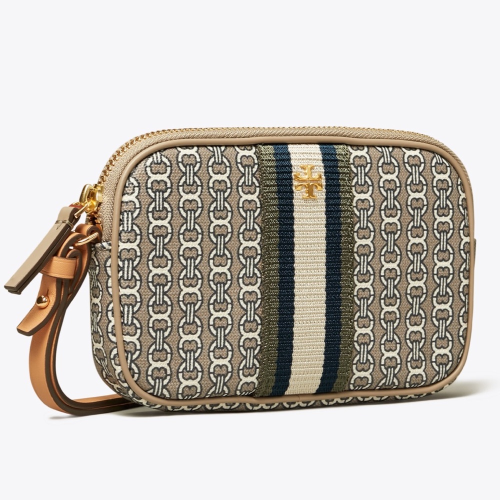 NWT~TORY BURCH~Gemini Link Canvas Wristlet